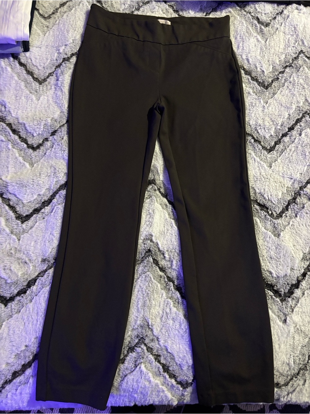 Black Boot-Cut Pull-On Women's Pants